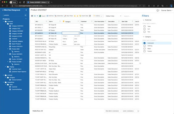 TX-Master Data Management