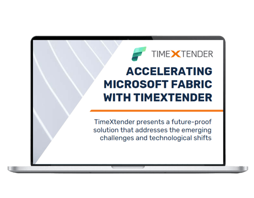 En laptop visar omslaag på en guide från TimeXtender